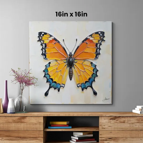 Butterfly_Abstract_Modern_Eclectic_Art_Frame_Pine_Canvas_Painting_For_Home_And_Offices