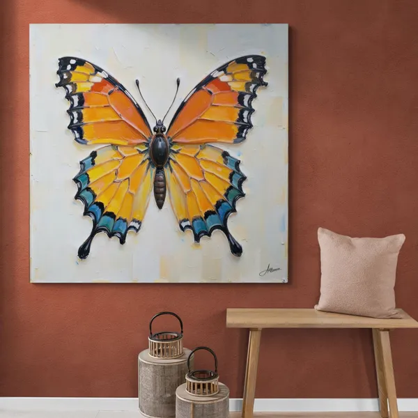 Butterfly_Abstract_Modern_Eclectic_Art_Frame_Pine_Canvas_Painting_For_Home_And_Offices