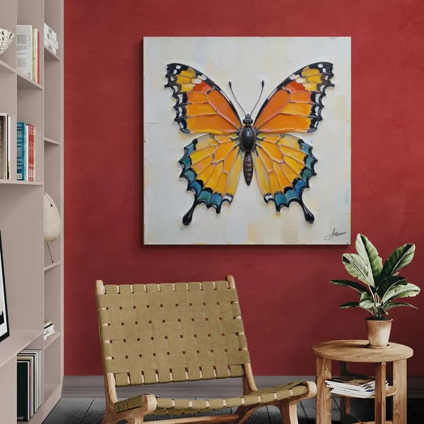 Butterfly_Abstract_Modern_Eclectic_Art_Frame_Pine_Canvas_Painting_For_Home_And_Offices