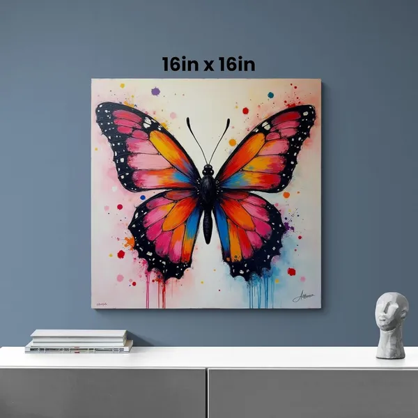 Butterfly_Abstract_Vibrant_Color_Frame_Pine_Canvas_Painting_For_Home_And_Offices