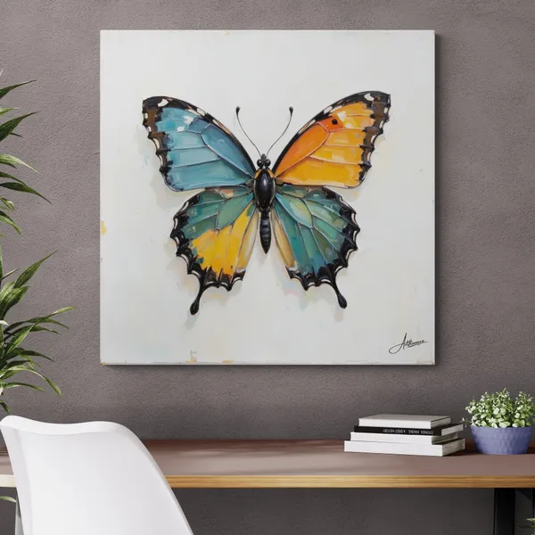 Butterfly_Abstract_Style_Minimal_Pine_Canvas_Painting_For_Home_And_Offices