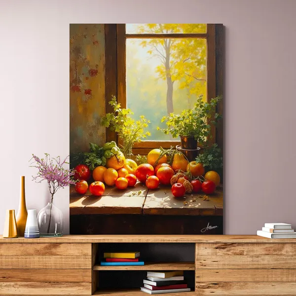 Fruit_Paintings_Mangoes_Framhouse_Nature_Canvas_Painting_For_Home_And_Offices