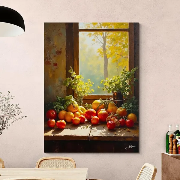 Fruit_Paintings_Mangoes_Framhouse_Nature_Canvas_Painting_For_Home_And_Offices