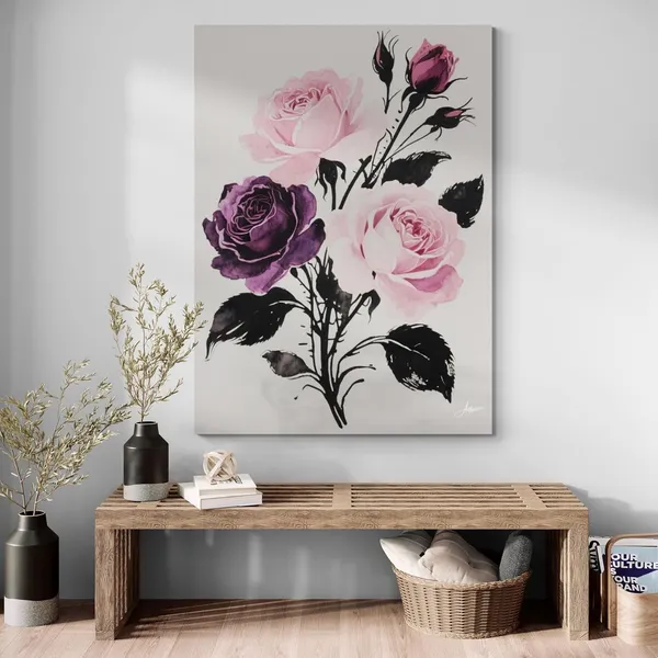 Roses_Pine_Wood_Framed_Inches_Fade_Canvas_Painting_For_Home_And_Offices