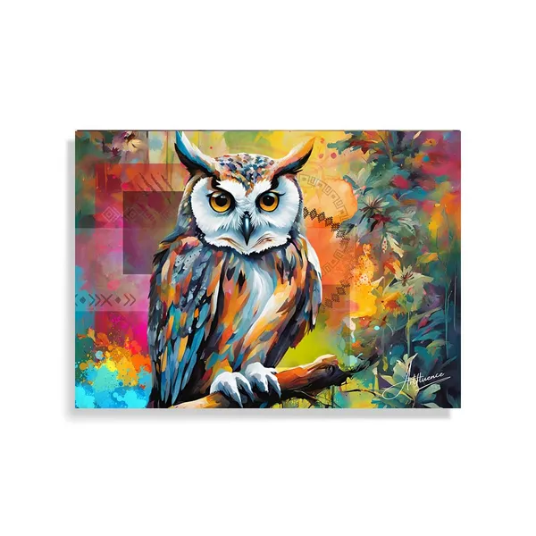 Owl_Abstract_Colourful_Wisdom_Wrapped_Inches_Canvas_Painting_For_Home_And_Offices