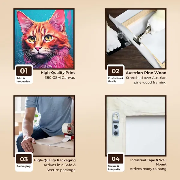 Colourful_Cat_Abstract_Decor_Mounts_Cafes_Canvas_Painting_For_Home_And_Offices