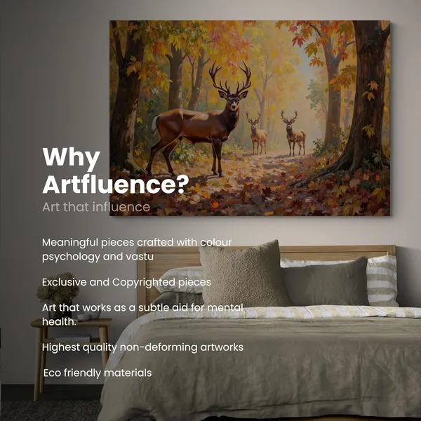Deer_Animal_Landscape_Art_Eclectic_Forest_Canvas_Painting_For_Home_And_Offices