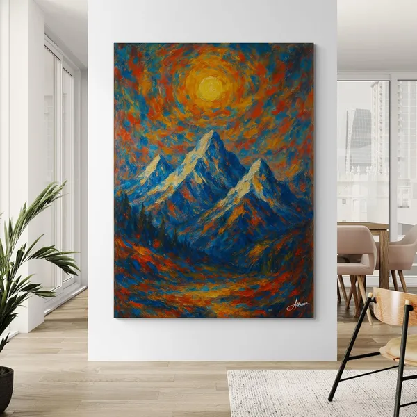Nature_Vastu_Sunset_Landscape_Decor_Eclectic_Canvas_Painting_For_Home_And_Offices