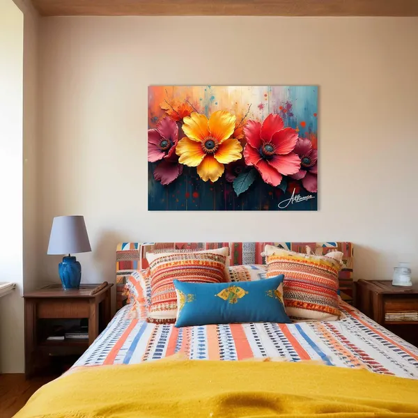 Floral_Art_380_Gsm_Fade_Resistant_Flower_Canvas_Painting_For_Home_And_Offices