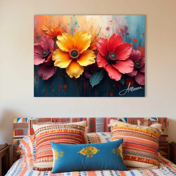 Floral_Art_380_Gsm_Fade_Resistant_Flower_Canvas_Painting_For_Home_And_Offices