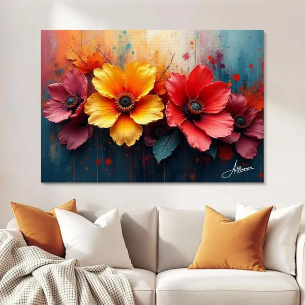 Floral_Art_380_Gsm_Fade_Resistant_Flower_Canvas_Painting_For_Home_And_Offices