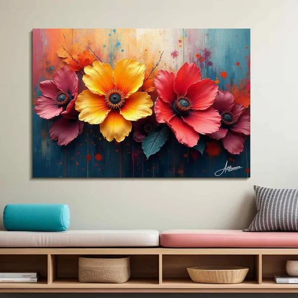 Floral_Art_380_Gsm_Fade_Resistant_Flower_Canvas_Painting_For_Home_And_Offices