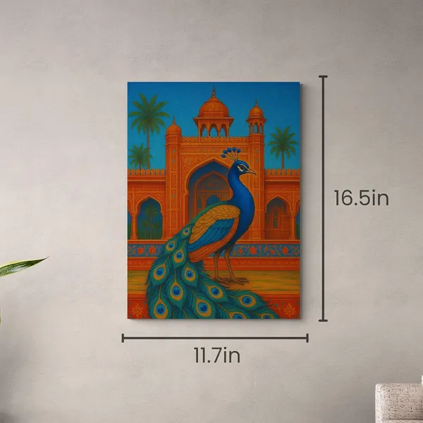 Peacock_Vastu_Frame_Fort_Trendy_National_Canvas_Painting_For_Home_And_Offices