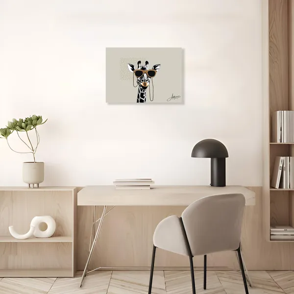 Minimal_Giraffe_Modern_Art_Chic_Canvas_Painting_For_Home_And_Offices