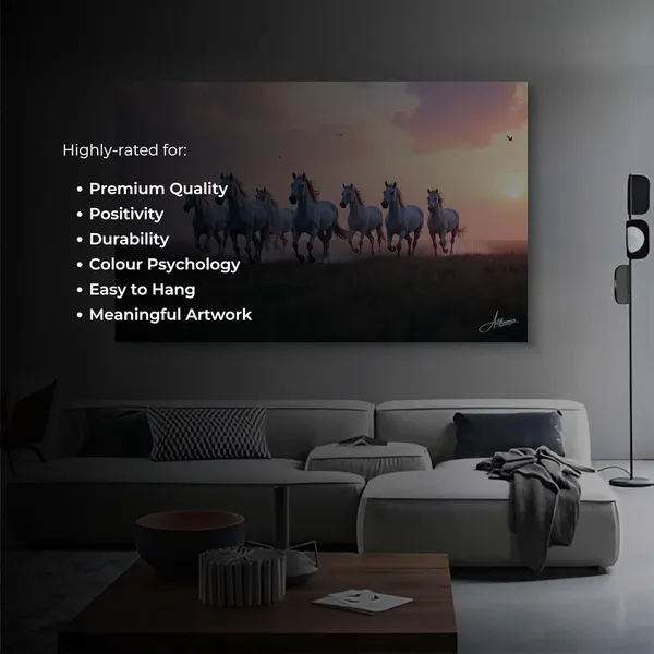 Seven_Horses_Art_Ready_Hang_380_Canvas_Painting_For_Home_And_Offices