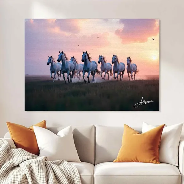 Seven_Horses_Art_Ready_Hang_380_Canvas_Painting_For_Home_And_Offices