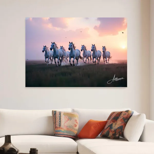 Seven_Horses_Art_Ready_Hang_380_Canvas_Painting_For_Home_And_Offices