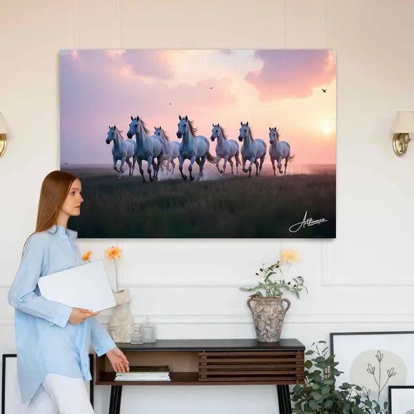 Seven_Horses_Art_Ready_Hang_380_Canvas_Painting_For_Home_And_Offices