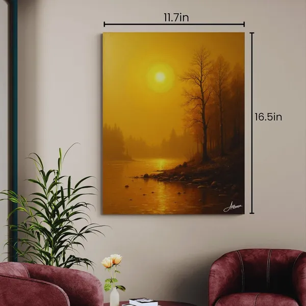 Golden_Nature_Portrait_Meditation_Scene_Decor_Canvas_Painting_For_Home_And_Offices