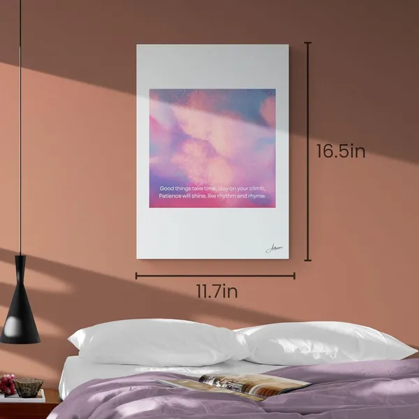 Quotes_Office_Good_Things_Take_Time_Canvas_Painting_For_Home_And_Offices
