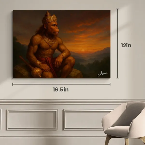 Hanuman_Bajrang_Bali_Vastu_Art_Warm_Canvas_Painting_For_Home_And_Offices