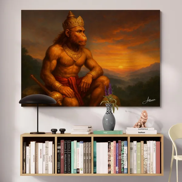 Hanuman_Bajrang_Bali_Vastu_Art_Warm_Canvas_Painting_For_Home_And_Offices