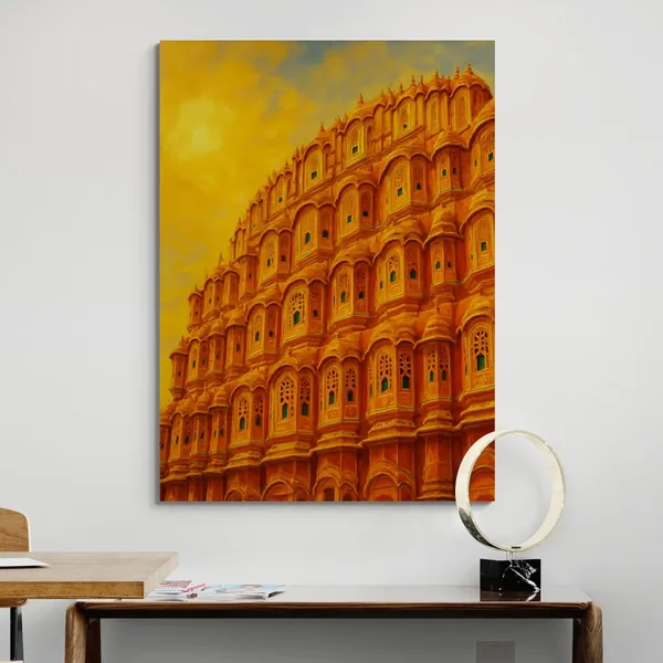 Jaipur_Rajasthan_Tourism_Historical_Place_Canvas_Painting_For_Home_And_Offices
