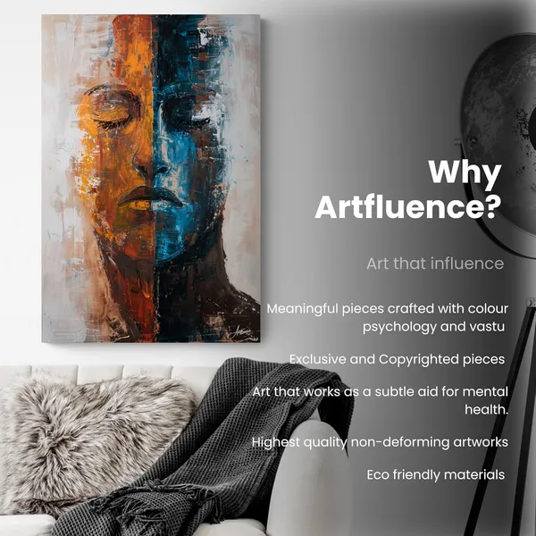 Abstract_Dual_Tone_Human_Portrait_Framed_Canvas_Painting_For_Home_And_Offices