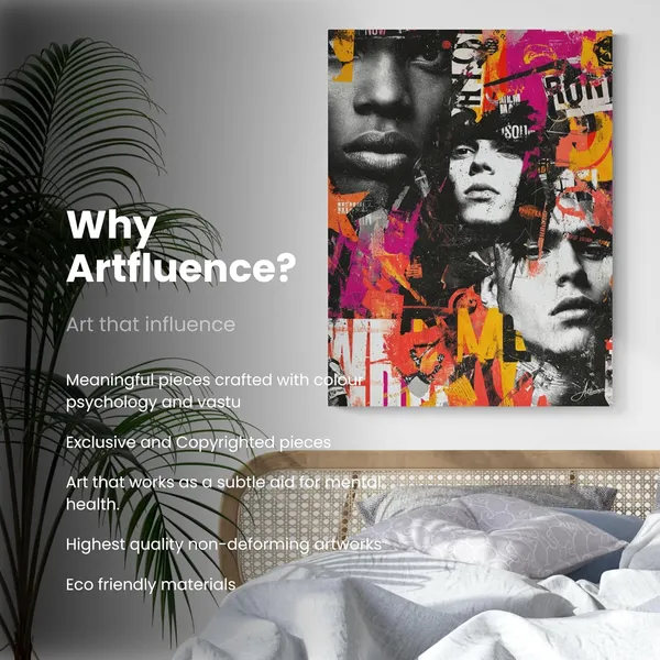 Bold_Urban_Collage_Abstract_Faces_Framed_Canvas_Painting_For_Home_And_Offices
