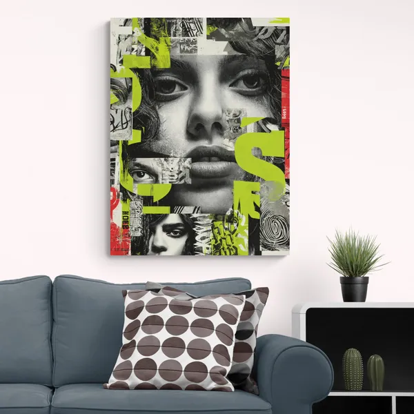Graphic_Pop_Abstract_Human_Framed_Art_Canvas_Painting_For_Home_And_Offices