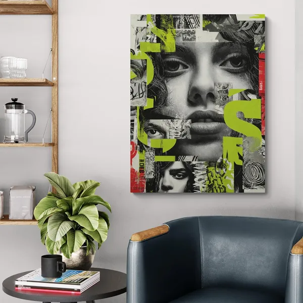 Graphic_Pop_Abstract_Human_Framed_Art_Canvas_Painting_For_Home_And_Offices
