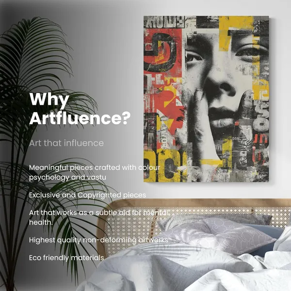 Editorial_Collage_Abstract_Portrait_Framed_Art_Canvas_Painting_For_Home_And_Offices