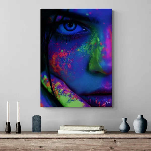 Abstract_Identity_Human_Portrait_Framed_Art_Canvas_Painting_For_Home_And_Offices