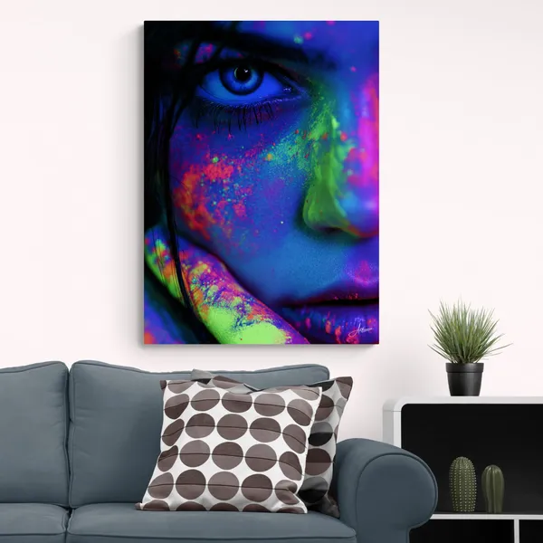 Abstract_Identity_Human_Portrait_Framed_Art_Canvas_Painting_For_Home_And_Offices