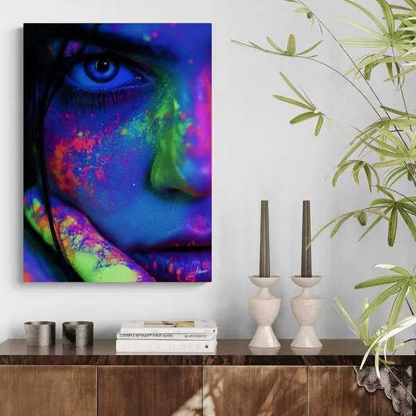 Abstract_Identity_Human_Portrait_Framed_Art_Canvas_Painting_For_Home_And_Offices