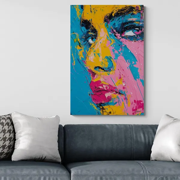 Bold_Color_Splash_Abstract_Human_Framed_Canvas_Painting_For_Home_And_Offices