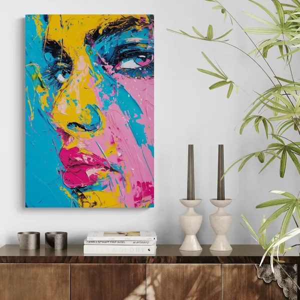 Bold_Color_Splash_Abstract_Human_Framed_Canvas_Painting_For_Home_And_Offices