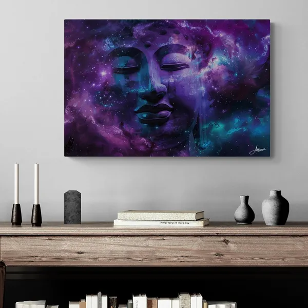 Cosmic_Violet_Buddha_Framed_Art_Premium_Canvas_Painting_For_Home_And_Offices