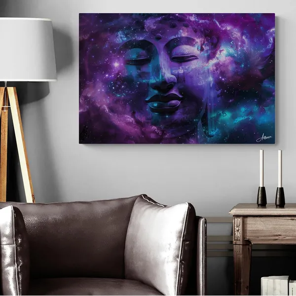 Cosmic_Violet_Buddha_Framed_Art_Premium_Canvas_Painting_For_Home_And_Offices