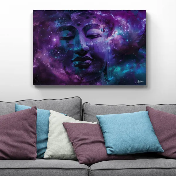 Cosmic_Violet_Buddha_Framed_Art_Premium_Canvas_Painting_For_Home_And_Offices