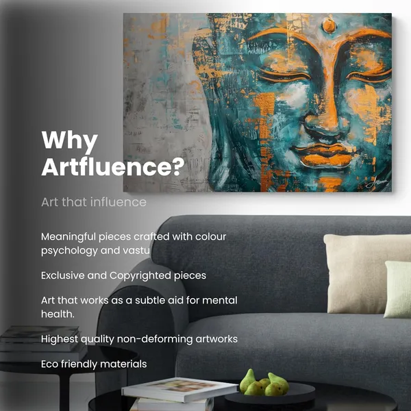 Modern_Teal_Buddha_Framed_Art_Contemporary_Canvas_Painting_For_Home_And_Offices