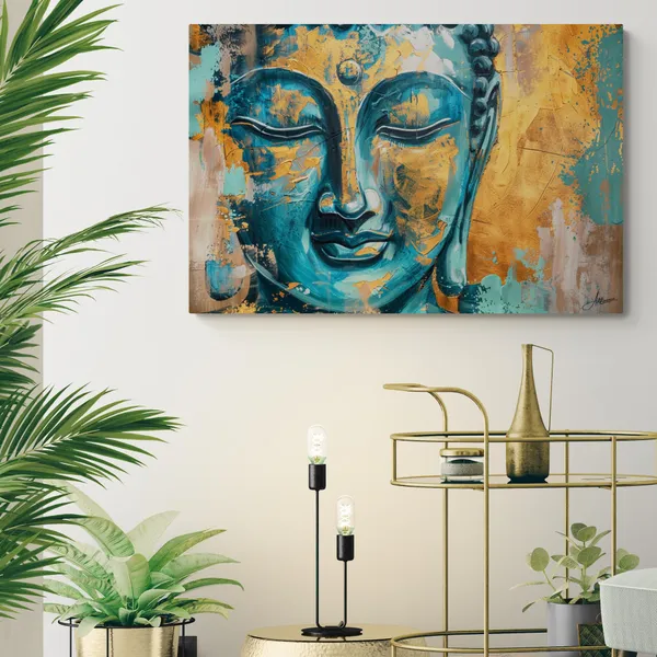 Serene_Teal_Buddha_Framed_Art_Luxury_Canvas_Painting_For_Home_And_Offices