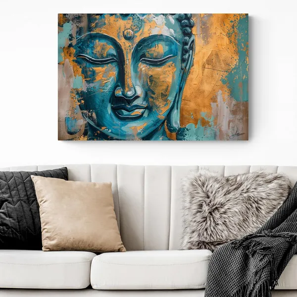 Serene_Teal_Buddha_Framed_Art_Luxury_Canvas_Painting_For_Home_And_Offices