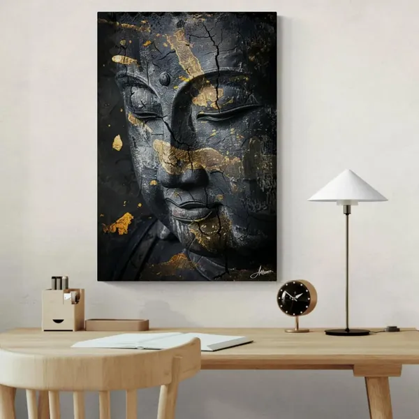 Black_Gold_Buddha_Framed_Art_Luxury_Canvas_Painting_For_Home_And_Offices