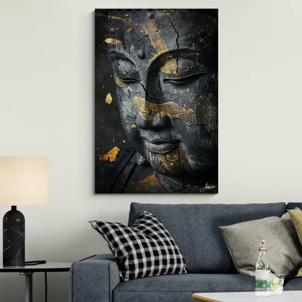 Black_Gold_Buddha_Framed_Art_Luxury_Canvas_Painting_For_Home_And_Offices
