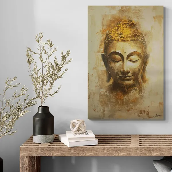 Minimal_Golden_Buddha_Framed_Art_Soft_Canvas_Painting_For_Home_And_Offices