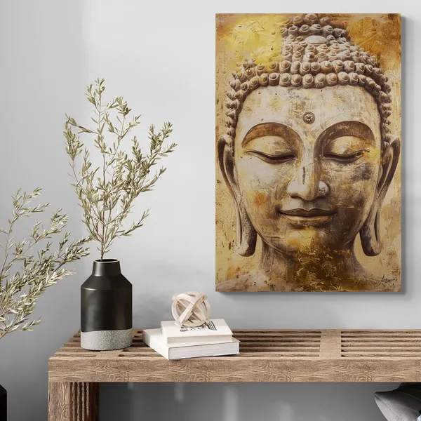 Classic_Serenity_Buddha_Framed_Art_Earthy_Canvas_Painting_For_Home_And_Offices