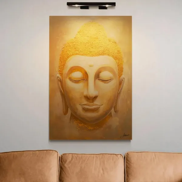 Divine_Golden_Buddha_Framed_Art_Luminous_Canvas_Painting_For_Home_And_Offices