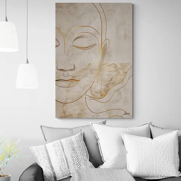 Contemporary_Buddha_Line_Art_Framed_Canvas_Painting_For_Home_And_Offices