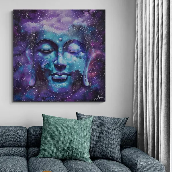 Dark_Cosmic_Buddha_Framed_Art_Premium_Canvas_Painting_For_Home_And_Offices